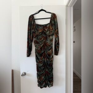 Vici Autumn Tones Long Sleeve Dress
